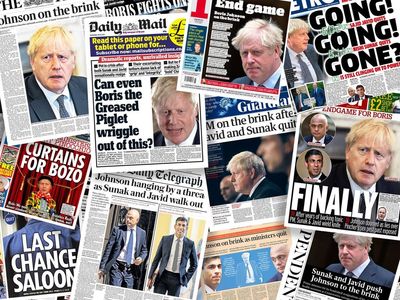 Papers call on PM to quit after shock resignations throw No 10 into chaos