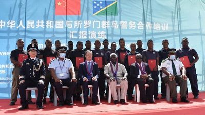 Chinese Communist Party donates police equipment to Solomon Islands