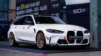 BMW M3 Touring With M Performance Parts And Gold Wheels Is One Flashy Super Wagon