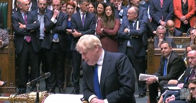 Boris Johnson vows to 'hang on in there' after PM faces bruising session of PMQs