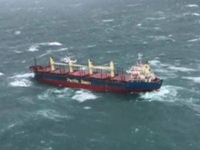 Australia flooding: Stranded cargo ship saved before ‘environmental disaster’