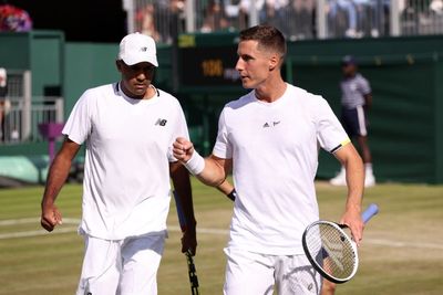 ‘Turn the machine off!’: Doubles pair halt Wimbledon match after controversial Hawkeye call