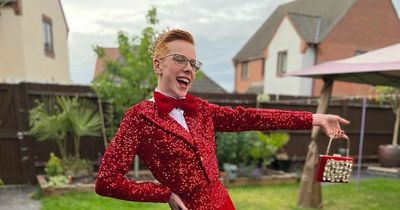 Teen boy attends prom in red dress after telling mum about dream outfit at the age of 12