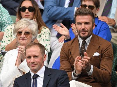 David Beckham among guests in Royal Box at Wimbledon today