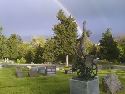 A father's grief inspires a touching headstone for his disabled son