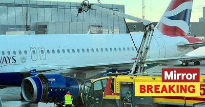 British Airways plane bursts into flames as passengers evacuated from stricken jet