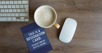 You can now quit your job using a resignation card