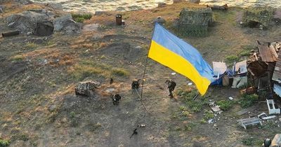 Victorious Ukraine flies its flag again from blitzed Snake Island after Russians flee