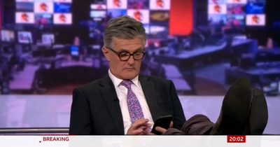 BBC News blunder has viewers in hysterics as top presenter 'caught red-handed'