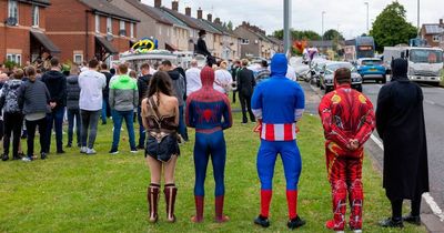 Hundreds line the streets as 'Kirkby's own superman' laid to rest