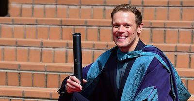 Outlander's Sam Heughan receives honorary doctorate from Royal Conservatoire of Scotland