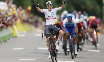 Tadej Pogacar storms into yellow jersey with Tour de France stage six triumph