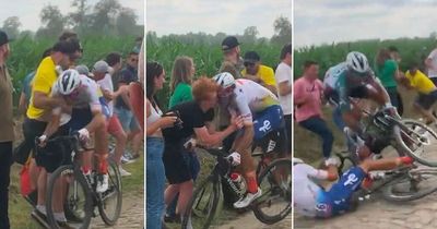 Tour de France star suffers broken neck as spectator causes horror crash on Stage 5