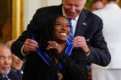 Biden awards Presidential Medal of Freedom to ‘extraordinary group’ of 17, including Simone Biles and Gabby Giffords