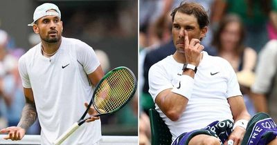 Nick Kyrgios reacts to Rafael Nadal's Wimbledon exit and reaching first grand slam final