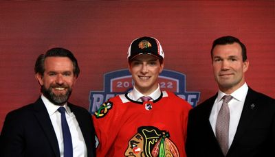 Blackhawks select Kevin Korchinski, Frank Nazar, Sam Rinzel with 1st-round picks