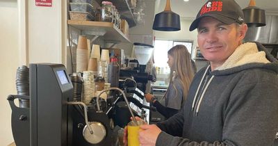Andrew Ryan takes caffeine hit-up at Cuppa Joe's