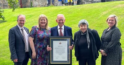 John Burns given honorary fellowship at University of Wales