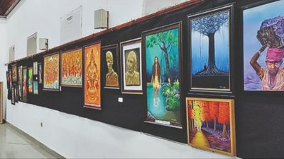 Thiruvananthapuram-based artists showcase their works at expo