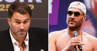 Eddie Hearn claims Tyson Fury is "worried" about fighting Oleksandr Usyk