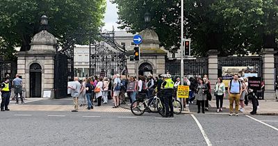 Dail protest against the 'erasure' of women labelled 'hateful' by onlookers