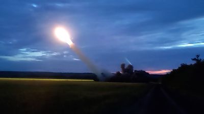 Russia Shows Grad Multiple Launch Rocket System Unleashing Salvo Before Hastily Changing Location