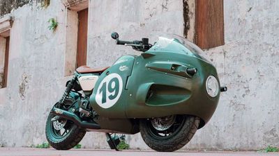 This Moto Guzzi V8 GP Racer Replica Is Really A Custom Honda Monkey