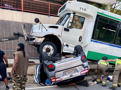 Nine people hospitalised after city bus collides with SUV in Georgia