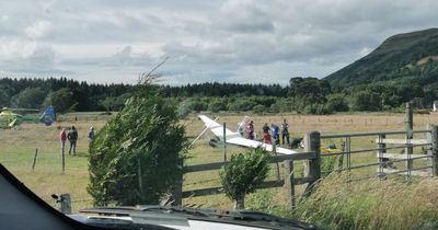 Glider pilot taken to hospital by air ambulance after crash landing in Scots field