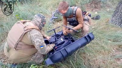 Peek-A-Boo Drone: Ukrainian Marines Show How Reconnaissance Drone Spots Enemy Targets