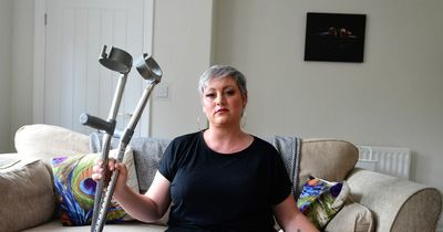 Mum left paralysed from the waist down after feeling numb when she got home from Aldi