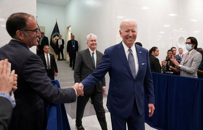 At CIA headquarters, Biden lauds U.S. intelligence for Putin warnings