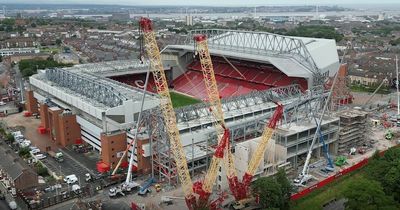 Stunning footage of Liverpool Anfield Road expansion emerges as Luis Suarez rejects transfer offer