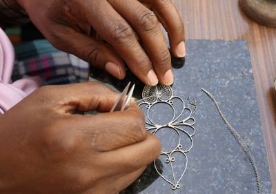 Libya traditional jewellery hangs on by silver thread