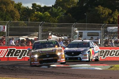 Townsville Supercars: Van Gisbergen hunts down Davison to win Race 1