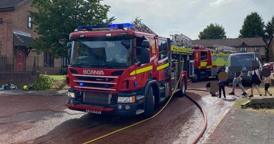 Emergency services in Nottinghamshire village as 'several sheds' go up in flames