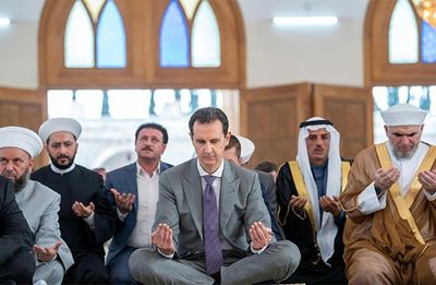 Syria's Assad attends Eid prayers in former rebel bastion