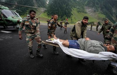 Thousands rescued at flood-hit Hindu pilgrimage in Kashmir