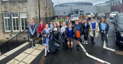 Cambuslang schoolkids share anti-bullying message during community drive