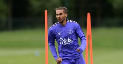 What happened in Everton training match as Dominic Calvert-Lewin scores and midfield hint dropped