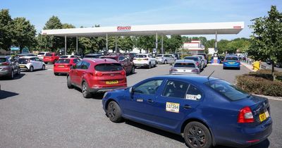 Huge queues for Costco petrol station in Saturday sunshine as fuel prices hit record high