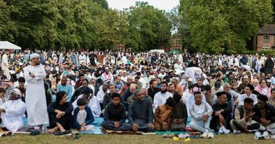 'I love being a Muslim on days like this': Tens of thousands gather in Manchester park to celebrate Eid al-Adha