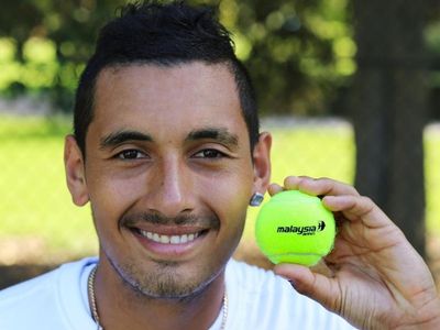 Kyrgios urges wide-eyed kids to dream big