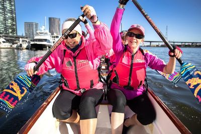 Breast cancer survivors find fitness and friendship in dragon boat racing