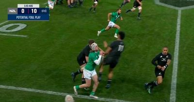 All Blacks escape double red card embarrassment despite mid-air wipeout in Ireland defeat