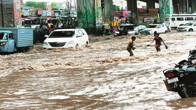 Zirakpur is again flooded, traffic jams slow city pace