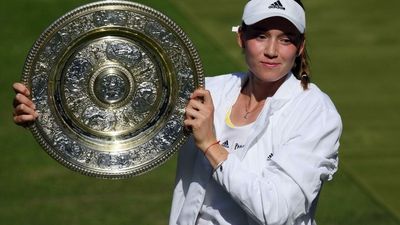 Kazakhstan's Elena Rybakina celebrates hard-won title at Wimbledon