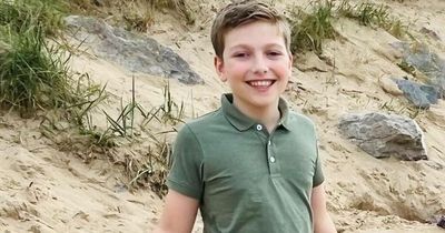 Boy left permanently disfigured after stepping on barbecue returns to beach for first time