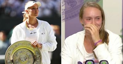 Elena Rybakina breaks down in press conference after impressive Wimbledon triumph