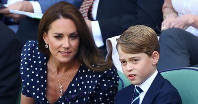 Kate Middleton and Prince William beam as they take George on first Wimbledon visit